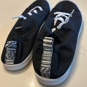 Black sneakers shoes